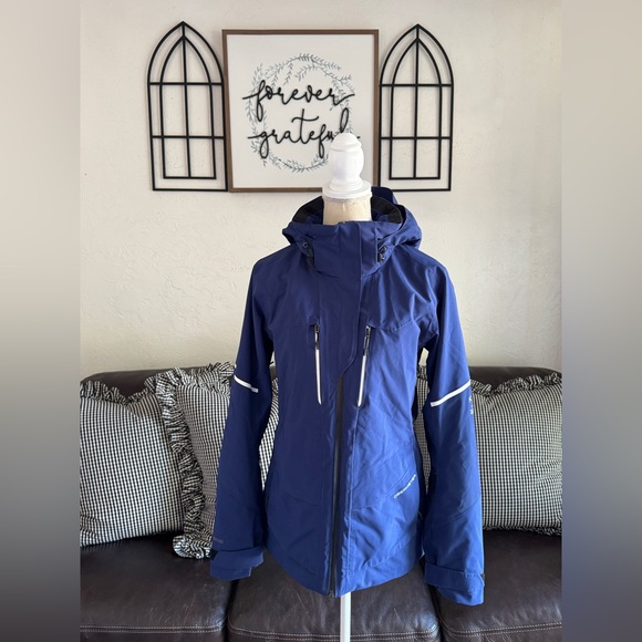 Obermeyer Kahina Hooded Full Zip Ski Jacket Women’s Size 8 Recco Winter $449 - Picture 4 of 16